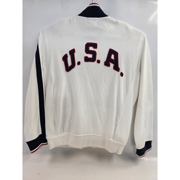 United States Olympic Team Jacket Mens XL White Polo Ralph Lauren 2012 Full Zip - Picture 6 of 10